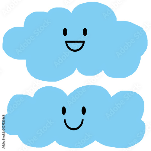 hand drawn cute cloud illustration