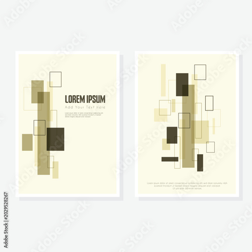 Creative abstract line art book cover page design