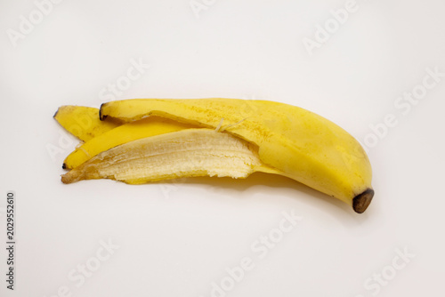 bananas on white background