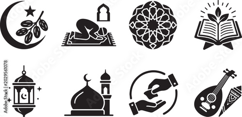 Canvastavla Islamic religious traditions ramadan kareem and eid mubarak festive celebration