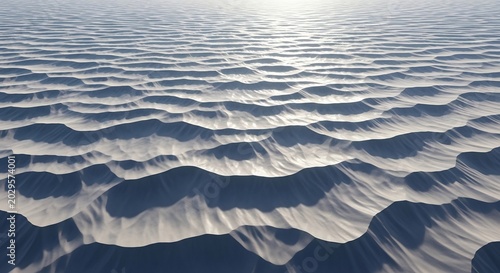 Abstract sand dune patterns create a mesmerizing desert landscape.