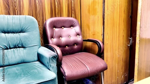Empty Office Chairs in Modern Workspace Interior, Corporate Environment, Business Furniture, Professional Setting and Contemporary Workplace Design Scene