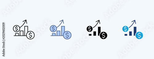 Photos Return Maximization Multiple Icon Illustration Vector