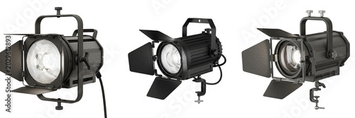 Photos Professional Stage Lighting Spotlight and Studio Projector Set with Barn Doors I