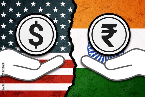 Indian Rupee VS US dollar. Indian rupee falls low against US dollar. INR crash. Indian stock market struggling. Indian economy getting weaker. Inflation and recession.