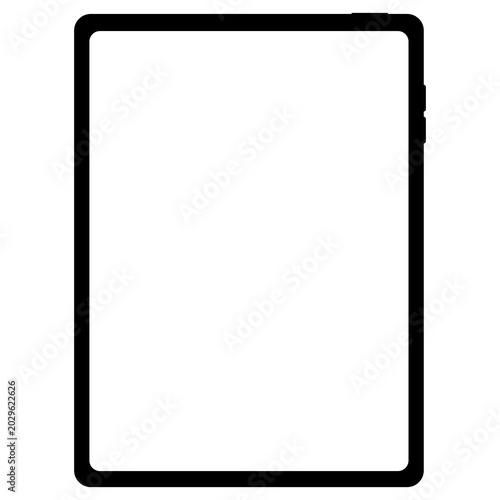 Tablet with free space. Tablet or laptop mockup.