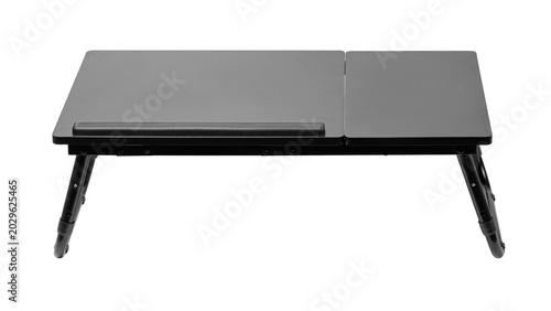 Принти на полотні Black adjustable laptop bed tray table with foldable legs and tilting top