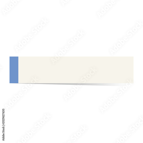 Vector illustration of a simple blank sticky note paper for office and school reminder