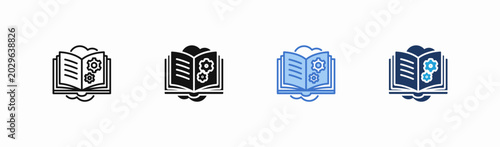 Photos Set of comprehend icon collection in multiple style