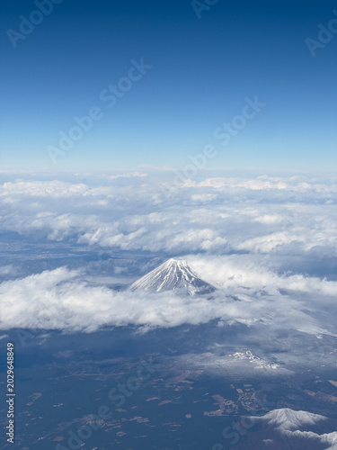 Mount Fuji view from the sky Plainview