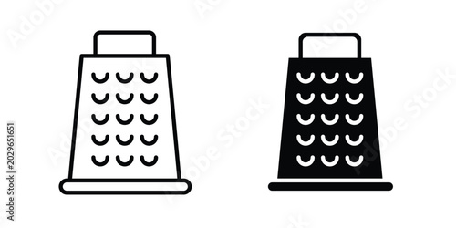 Schilderij op canvas Cheese grater icon symbol Isolated. Vector Illustration.