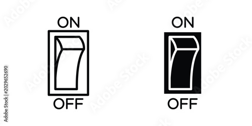 Cuadro en lienzo Electric switch icon symbol Isolated. Vector Illustration.