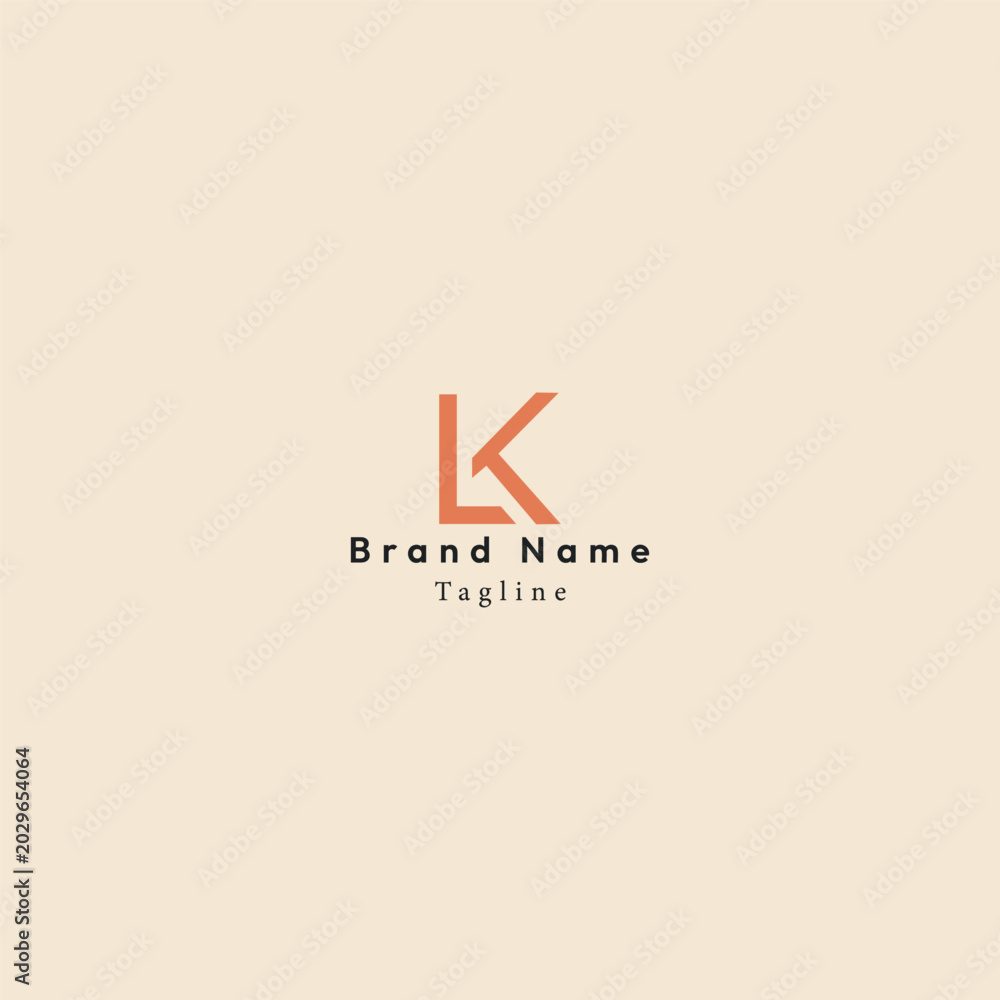 Obraz premium LK and AV logo design 