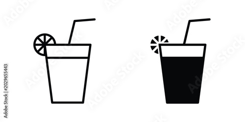 Konstfotografi Lemonade icon symbol Isolated. Vector Illustration.