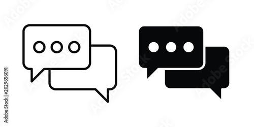 Fotografie Live chat icon symbol Isolated. Vector Illustration.