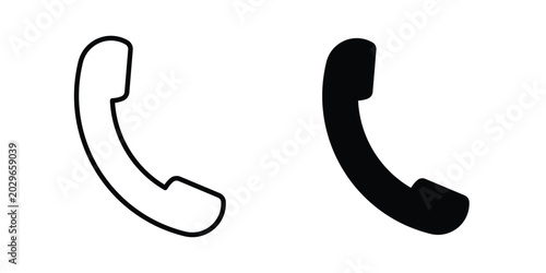 Fotografía Phone call icon symbol Isolated. Vector Illustration.