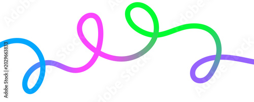 Abstract Wave Line Ribbon Design with Flowing Curves and Modern Dynamic Gradient Background.