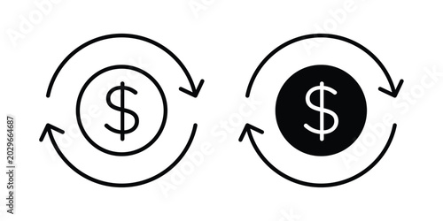 Foto Turnover icon symbol Isolated. Vector Illustration.
