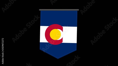 Colorado state flag emblem logo.