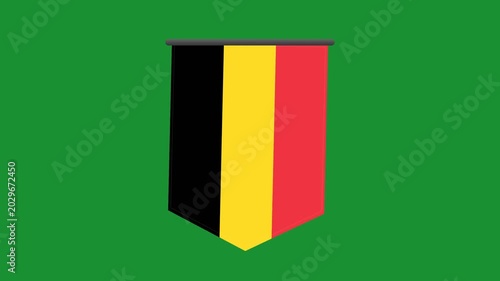 Belgium national flag symbol icon.