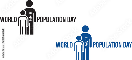 Tableau sur toile World Population Day awareness graphics
