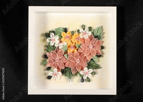 colorful flowers made of paper