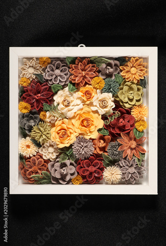 colorful flowers made of paper