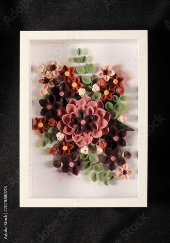 colorful flowers made of paper