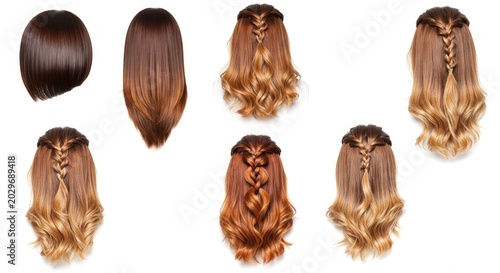 Synthetic Hair Extensions Variety Pack.