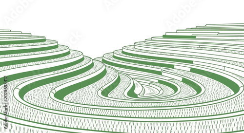 Foto Detailed green circuit board layers.