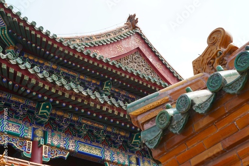 Tableau sur toile chinese forbidden city roof from shenyang