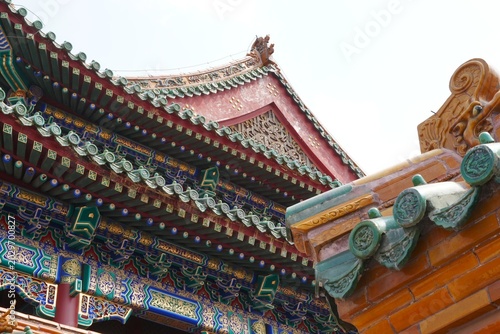 Fotografija chinese forbidden city roof from shenyang