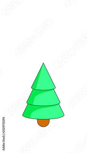 Green tree vector illustration