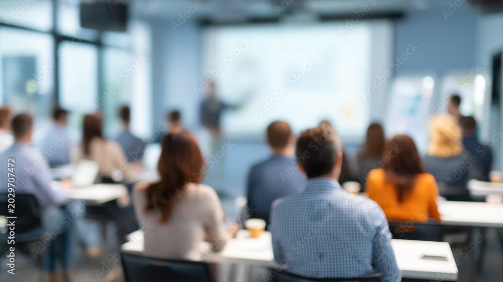 Fototapeta premium Audience in a presentation environment
