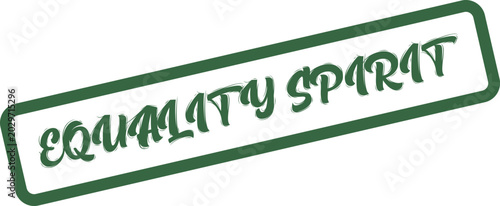 Konstfotografi Equality Spirit Rubber Stamp Emblem for Social Justice Initiatives and Community