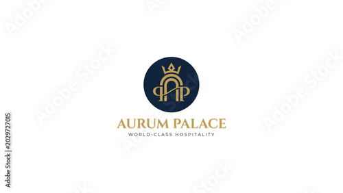 Φωτογραφία Aurum Palace Luxury Hospitality Logo Design