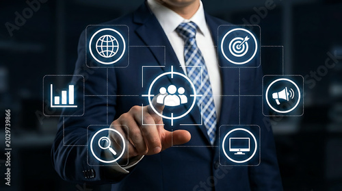 Customer Targeting Audience Analysis Marketing Recruitment Concept
