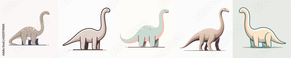 Fototapeta premium Brachiosaurus Vector Illustration