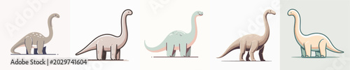 Foto Brachiosaurus Vector Illustration