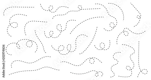 Photos Spiral dotted line hand drawn
