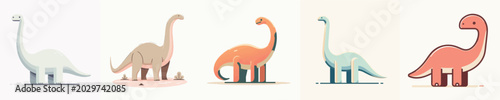 Foto Brachiosaurus Vector Illustration