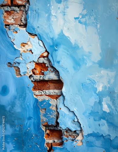 A close-up of a rusty metal surface with blue paint
