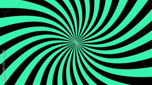 Foto A mesmerizing optical illusion created with teal and black swirling lines that a