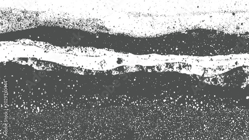 Cuadro en lienzo Gray and white grunge texture with splatters and smudges on rough surface