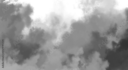 Cinematic Gray Cloud and Mist Effect Isolated for VFX Compositing, Dramatic Storm Cloud Texture Isolated PNG for Film Compositing and Photo Editing