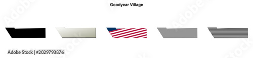 Photos Goodyear Village (Arizona) blank outline map