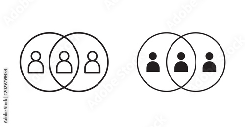 Canvastavla assimilation icon in black stroke and fill