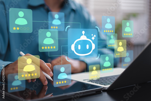 AI Customer Feedback Analysis Platform Connecting User Ratings and Star Reviews. Automated CRM Sentiment Scoring Chatbot for Data Driven Personalization Engagement and Loyalty Management