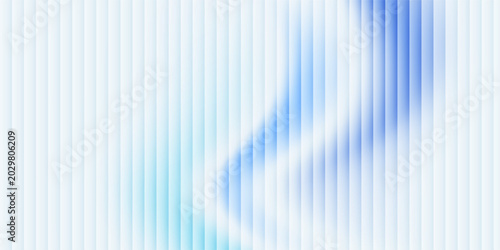 Tableau sur toile Abstract blue refracted glass background