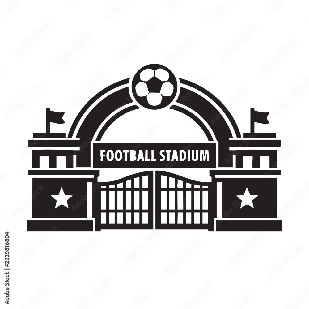 Obraz premium Goalkeeper soccer icon with ball and net in black and white featuring sports, football, save with action and silhouette elements for vector,